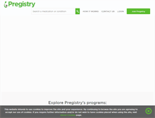 Tablet Screenshot of pregistry.com